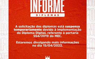 Suspensão de Solicitação de Diploma